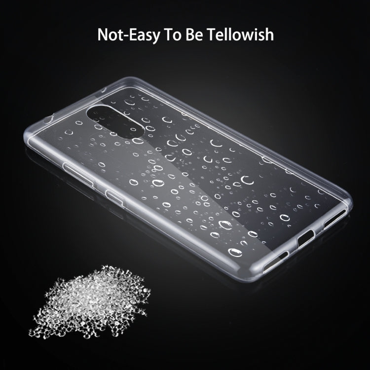 For Lenovo K6 Note 0.75mm Ultra-thin Transparent TPU Protective Case (Transparent)