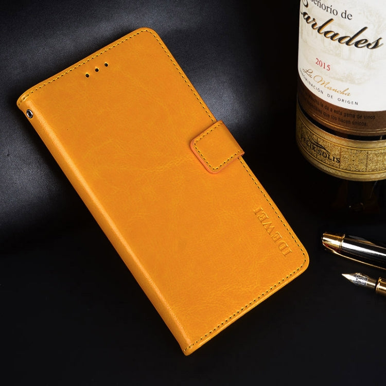 idewei Crazy Horse Texture Horizontal Flip Leather Case for Lenovo A5, with Card Slot / Holder / Wallet