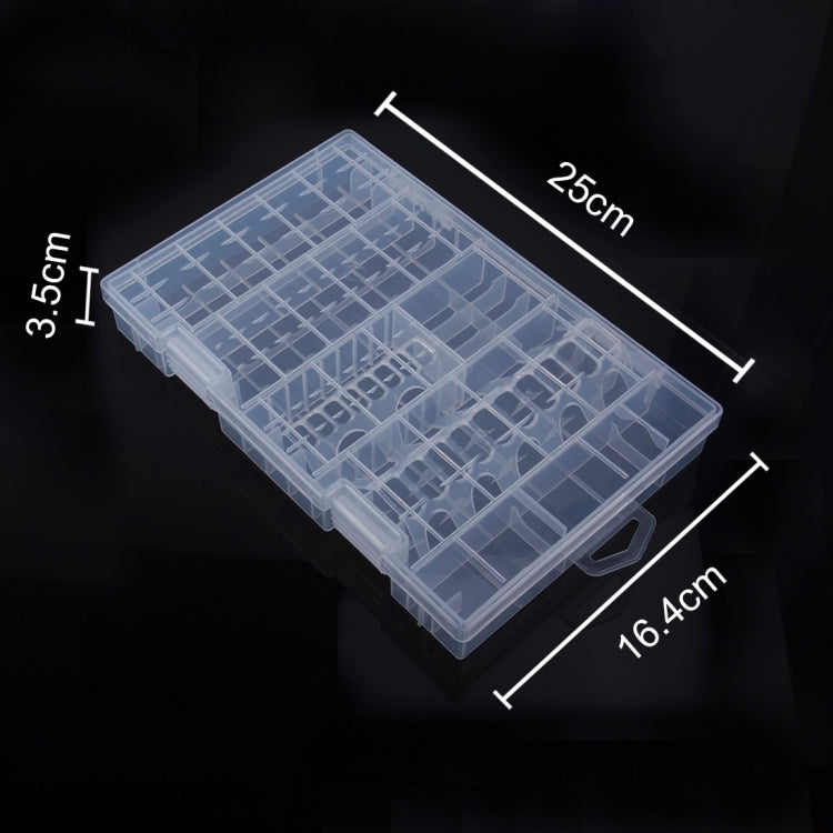 Plastic Battery Storage Case Box for 39pcs AA / AAA / D / C / 9V Batteries (Not Include Batteries)