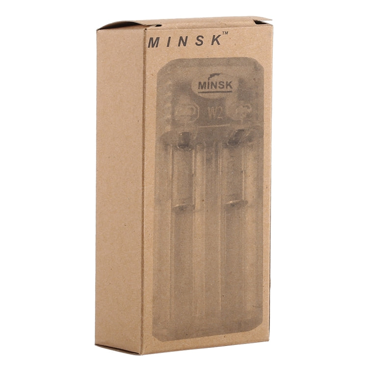 MINSK W2 5V / 2A IMR / LHon Battery Charger for 14500, 14650, 16500, 16340(RCR123), 16650, 17350, 17500, 17650, 17670, 17700, 18350(Red)