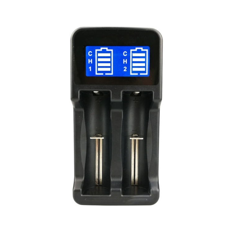 YS-2 18650 Smart LCD Dual Battery Charger with Micro USB Output for 18490/18350/17670/17500/16340 RCR123/14500/10440/A/AA/AAA