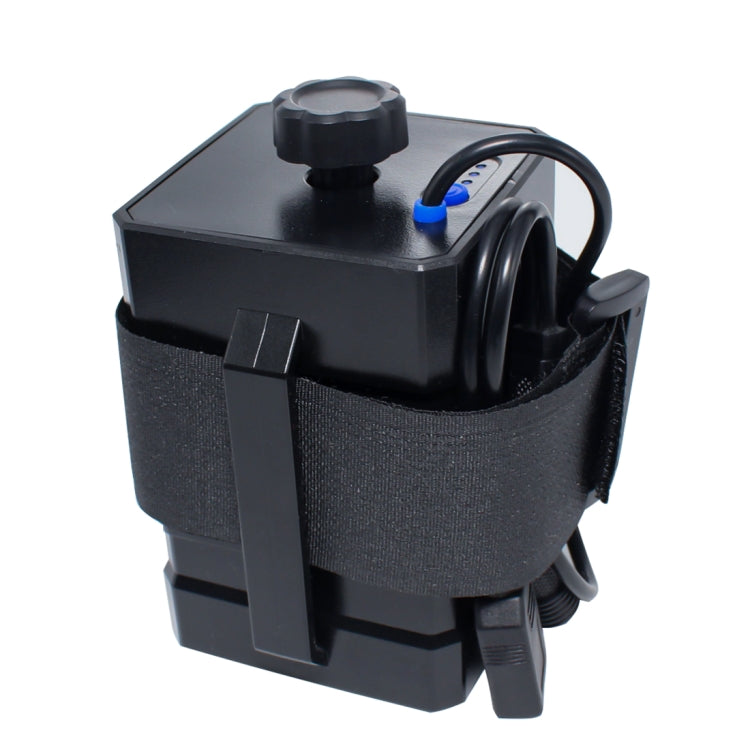 3 Sections 18650/26650 IPX7 Waterproof Battery Box with 12v Round Head & 5v USB Connector Output Voltage Does Not Include Battery(Black)