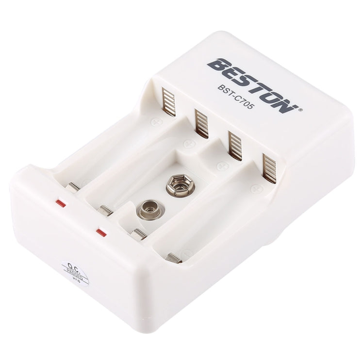 BESTON AC 220V 50Hz Battery Charger for for AA / AAA / 9V Ni-MH / Ni-Cd Battery, EU Plug