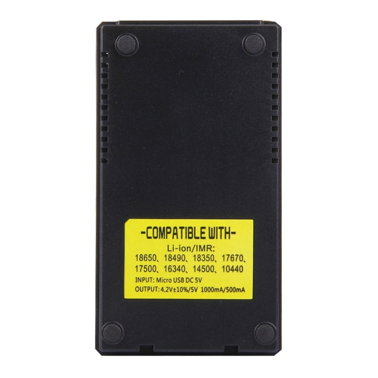 USB Smart Battery Charger with LCD Screen for 18650 / 18490 / 18350 / 17670 / 17500 / 16340 / 14500 / 10440 Li-ion Battery