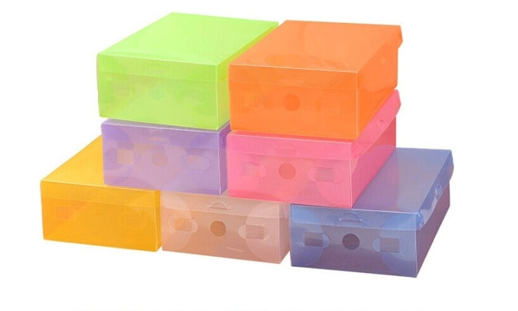 7 Pack Clamshell Shoebox Storage Random Color Delivery (Colour: Blending)