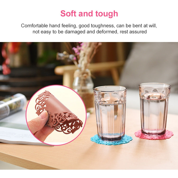 6 Pack Simple Circular Hollow Heat Pad Random Color Delivery