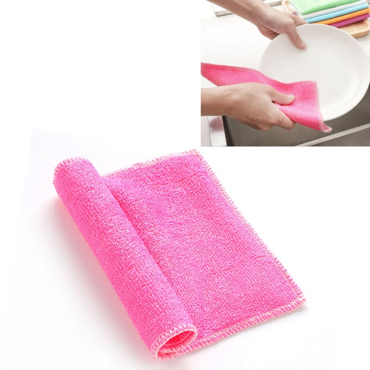 20 PCS Bamboo Fiber Anti-Grease Dish Washing Cloth Towels