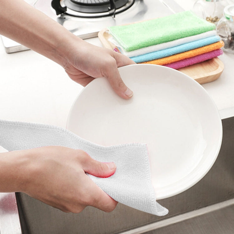 20 PCS Bamboo Fiber Anti-Grease Dish Washing Cloth Towels