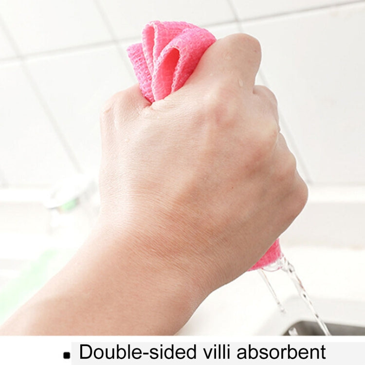 20 PCS Bamboo Fiber Anti-Grease Dish Washing Cloth Towels