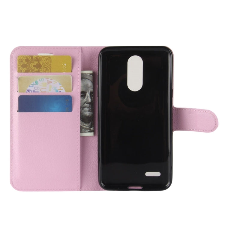 For LG Aristo 2 Litchi Texture Horizontal Flip Leather Case with Wallet & Holder & Card Slots