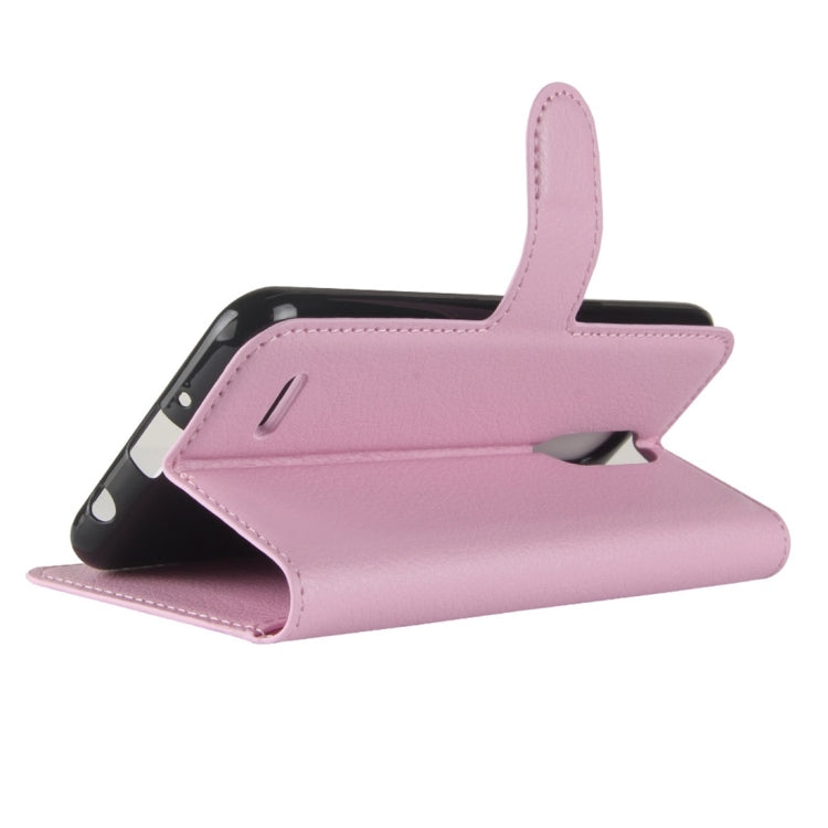 For LG Aristo 2 Litchi Texture Horizontal Flip Leather Case with Wallet & Holder & Card Slots