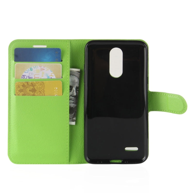 For LG Aristo 2 Litchi Texture Horizontal Flip Leather Case with Wallet & Holder & Card Slots