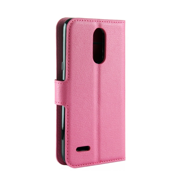 For LG Aristo 2 Litchi Texture Horizontal Flip Leather Case with Wallet & Holder & Card Slots