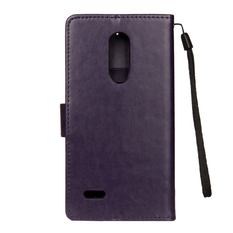 For LG K10 (2018) Lotus Butterfly Pattern Horizontal Flip Leather Case with Holder & Card Slots & Wallet & Lanyard