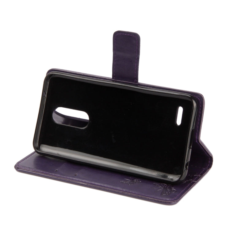 For LG K10 (2018) Lotus Butterfly Pattern Horizontal Flip Leather Case with Holder & Card Slots & Wallet & Lanyard