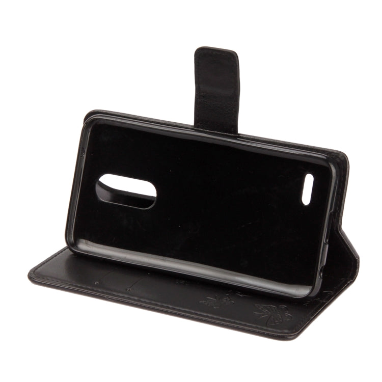 For LG K10 (2018) Lotus Butterfly Pattern Horizontal Flip Leather Case with Holder & Card Slots & Wallet & Lanyard