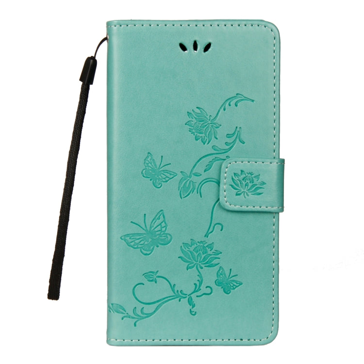 For LG K10 (2018) Lotus Butterfly Pattern Horizontal Flip Leather Case with Holder & Card Slots & Wallet & Lanyard