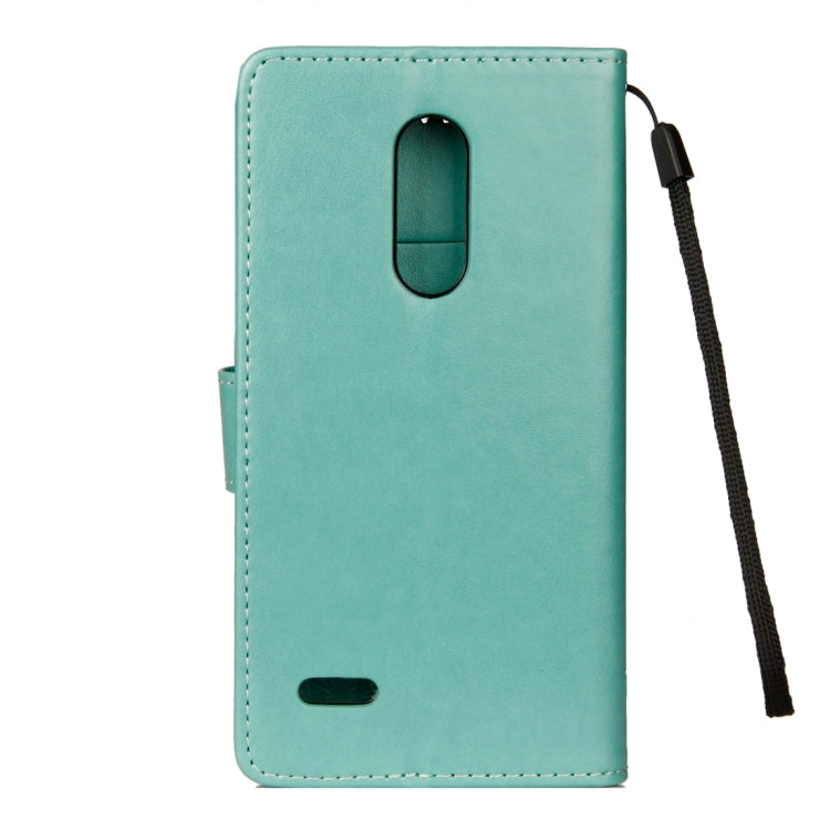 For LG K10 (2018) Lotus Butterfly Pattern Horizontal Flip Leather Case with Holder & Card Slots & Wallet & Lanyard