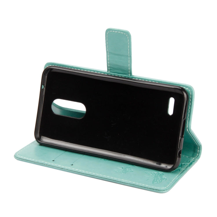 For LG K10 (2018) Lotus Butterfly Pattern Horizontal Flip Leather Case with Holder & Card Slots & Wallet & Lanyard