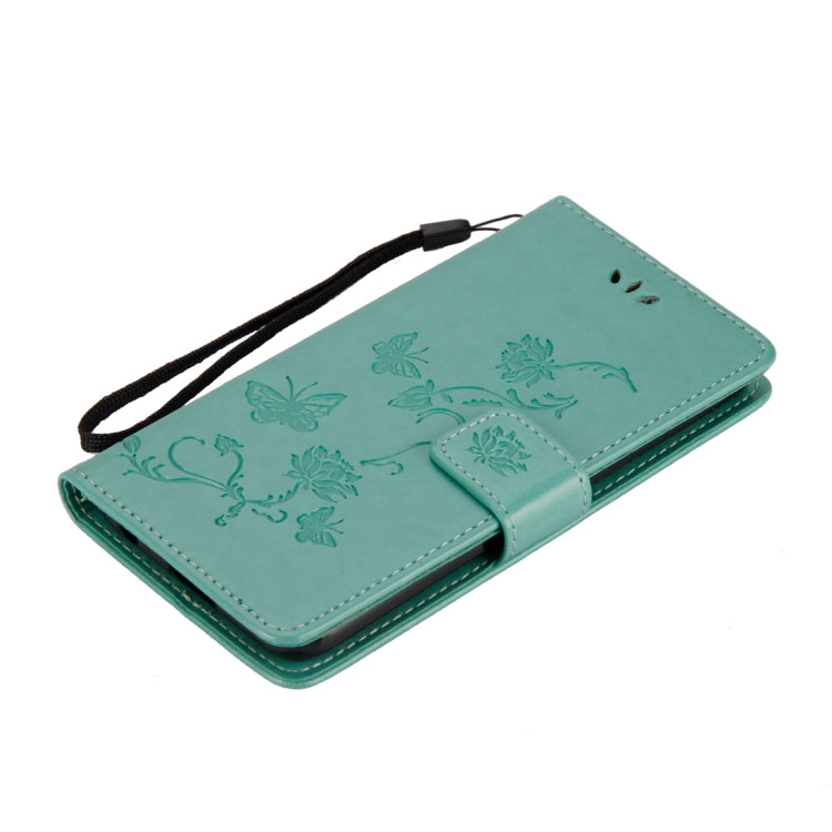For LG K10 (2018) Lotus Butterfly Pattern Horizontal Flip Leather Case with Holder & Card Slots & Wallet & Lanyard