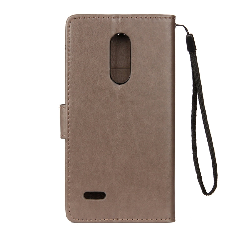 For LG K10 (2018) Lotus Butterfly Pattern Horizontal Flip Leather Case with Holder & Card Slots & Wallet & Lanyard