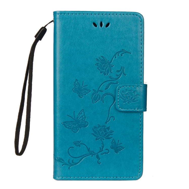 For LG K10 (2018) Lotus Butterfly Pattern Horizontal Flip Leather Case with Holder & Card Slots & Wallet & Lanyard