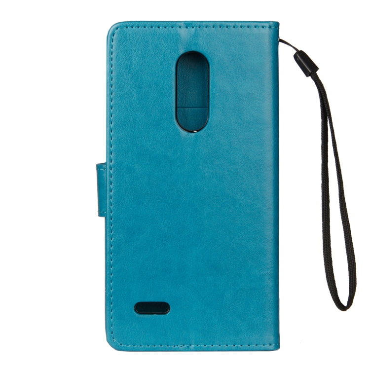 For LG K10 (2018) Lotus Butterfly Pattern Horizontal Flip Leather Case with Holder & Card Slots & Wallet & Lanyard
