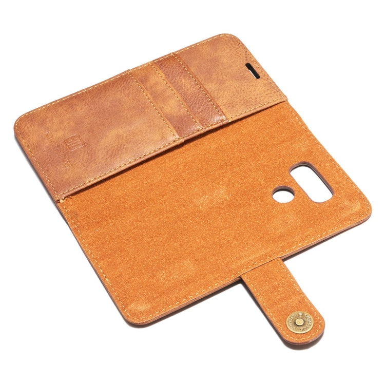 DG.MING for LG G6 Crazy Horse Texture Horizontal Flip Detachable Magnetic Protective Case with Holder & Card Slots & Wallet