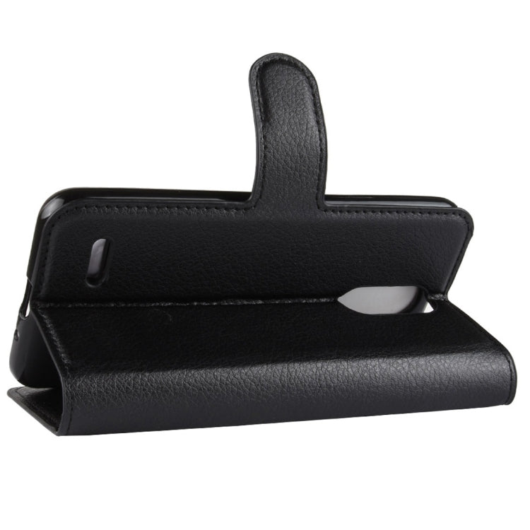 For LG K8 (2018) Litchi Texture Horizontal Flip Leather Case with Wallet & Holder & Card Slots