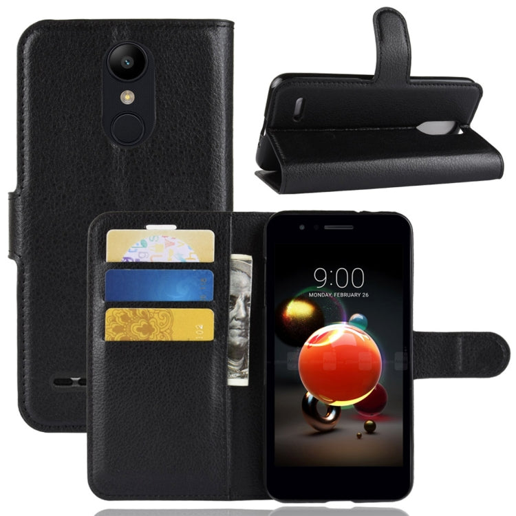 For LG K8 (2018) Litchi Texture Horizontal Flip Leather Case with Wallet & Holder & Card Slots