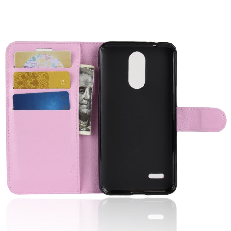 For LG K8 (2018) Litchi Texture Horizontal Flip Leather Case with Wallet & Holder & Card Slots