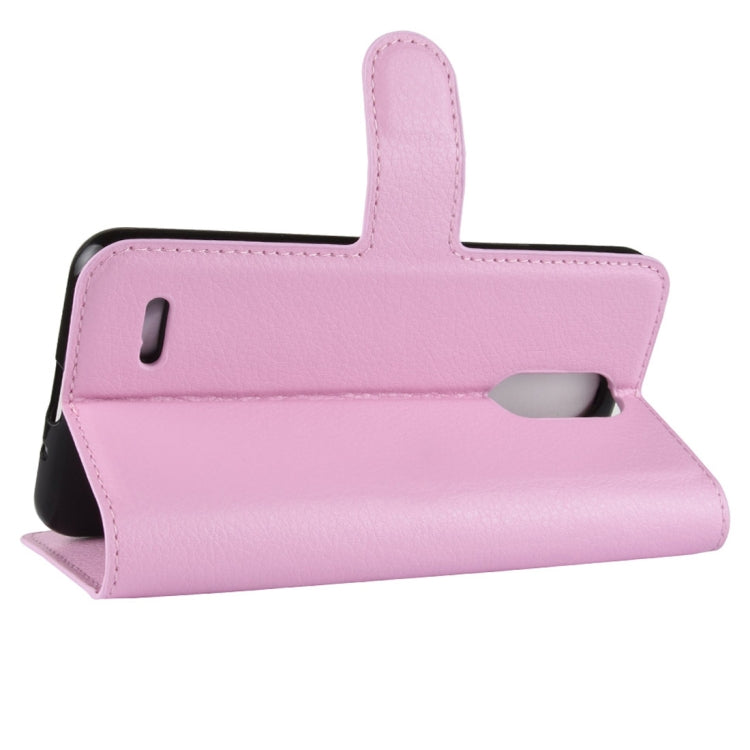 For LG K8 (2018) Litchi Texture Horizontal Flip Leather Case with Wallet & Holder & Card Slots