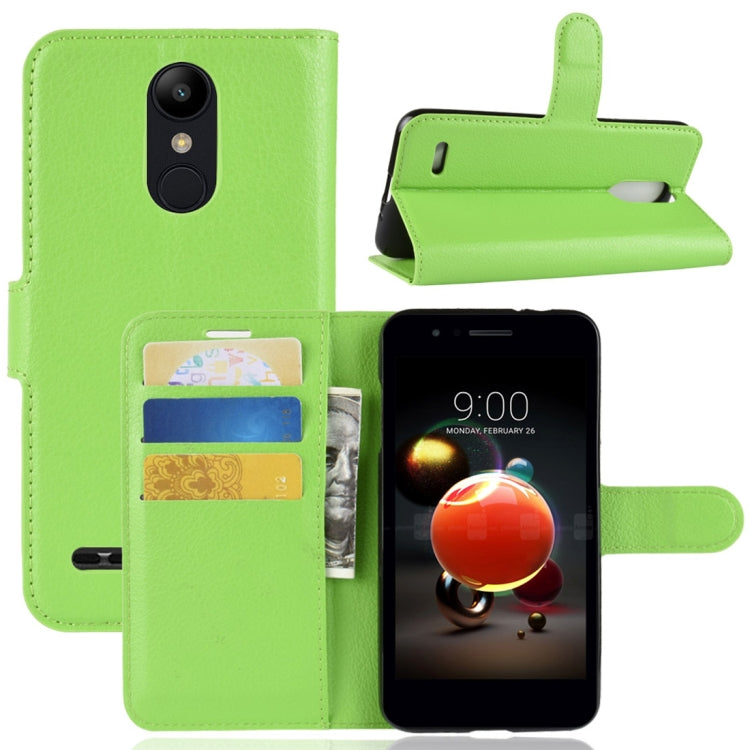 For LG K8 (2018) Litchi Texture Horizontal Flip Leather Case with Wallet & Holder & Card Slots
