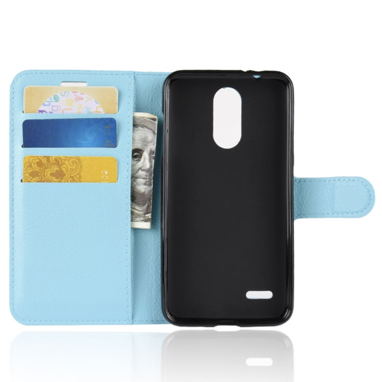 For LG K8 (2018) Litchi Texture Horizontal Flip Leather Case with Wallet & Holder & Card Slots