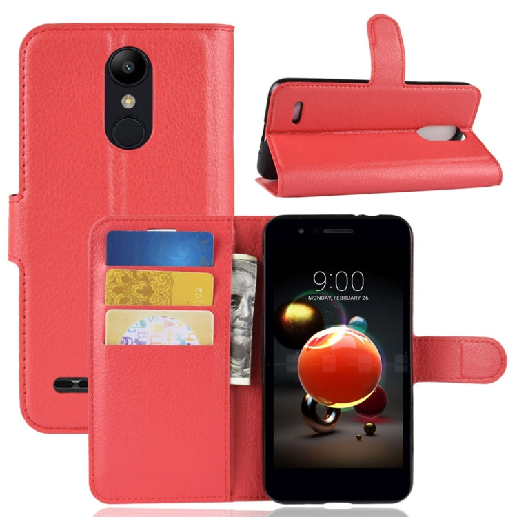 For LG K8 (2018) Litchi Texture Horizontal Flip Leather Case with Wallet & Holder & Card Slots
