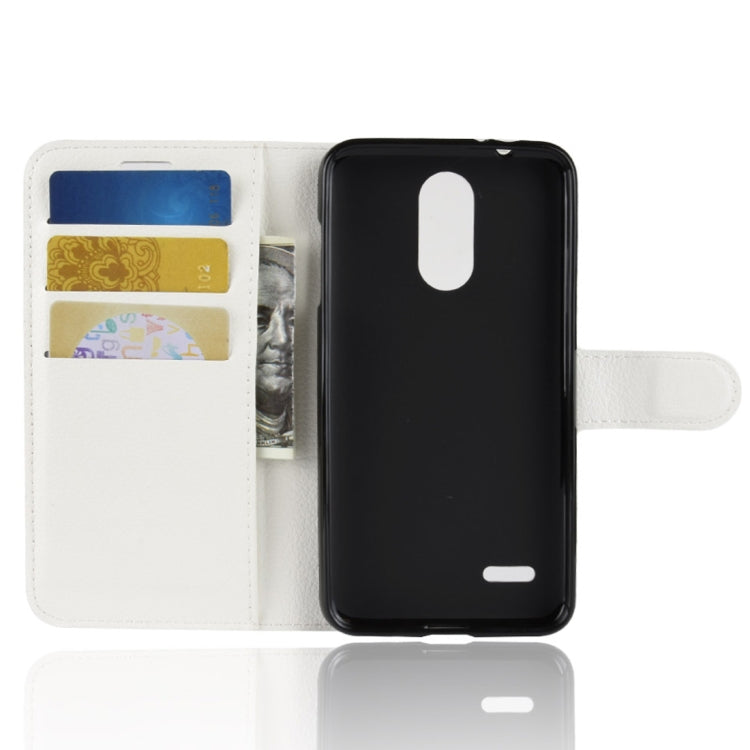 For LG K8 (2018) Litchi Texture Horizontal Flip Leather Case with Wallet & Holder & Card Slots