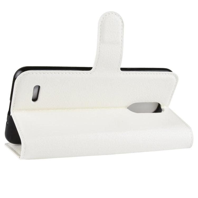 For LG K8 (2018) Litchi Texture Horizontal Flip Leather Case with Wallet & Holder & Card Slots