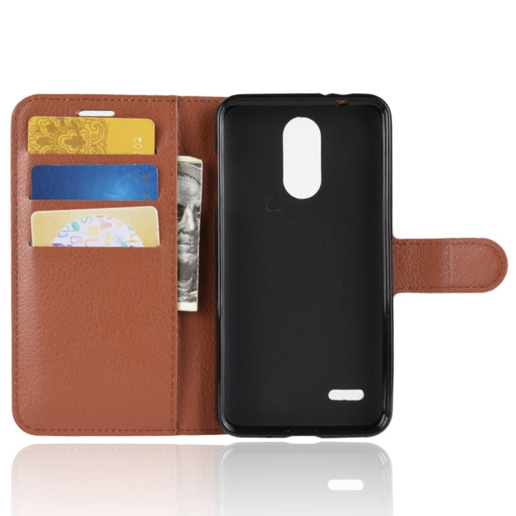 For LG K8 (2018) Litchi Texture Horizontal Flip Leather Case with Wallet & Holder & Card Slots