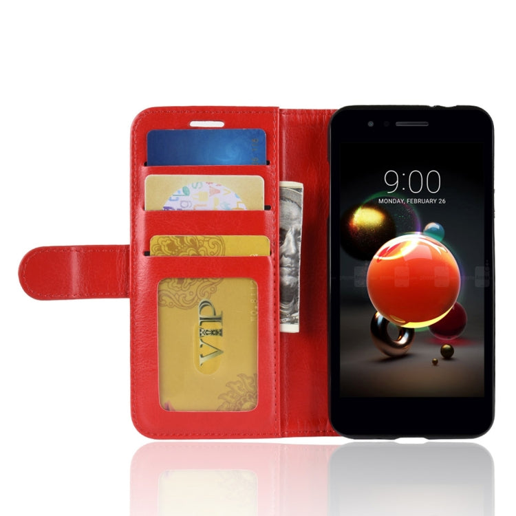 For LG K8 (2018) PU + TPU Crazy Horse Texture Horizontal Flip Leather Case with Wallet & Holder & Card Slots