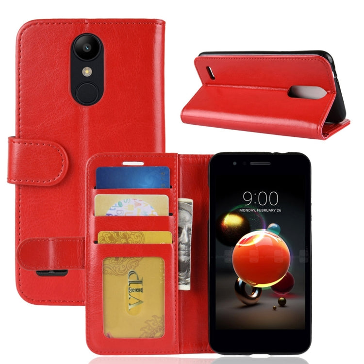 For LG K8 (2018) PU + TPU Crazy Horse Texture Horizontal Flip Leather Case with Wallet & Holder & Card Slots