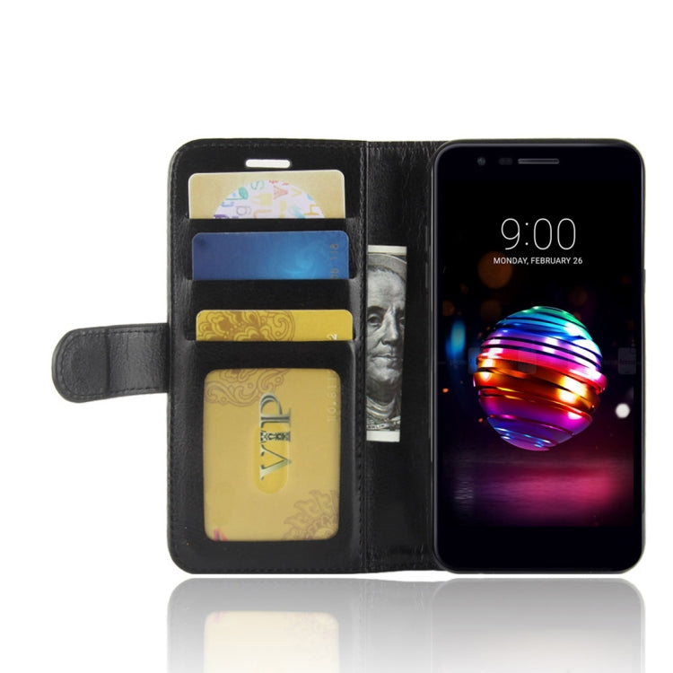 For LG K10 (2018) PU + TPU Crazy Horse Texture Horizontal Flip Leather Case with Wallet & Holder & Card Slots