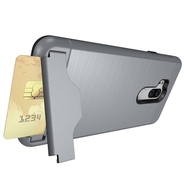 Brushed Texture Case for LG G7 ThinQ , with Holder & Card Slot