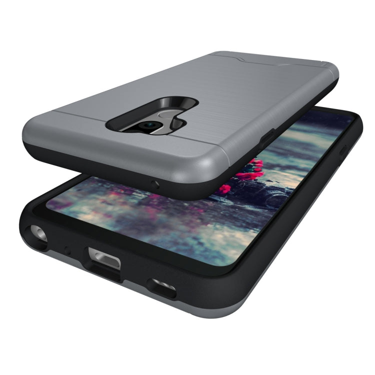 Brushed Texture Case for LG G7 ThinQ , with Holder & Card Slot