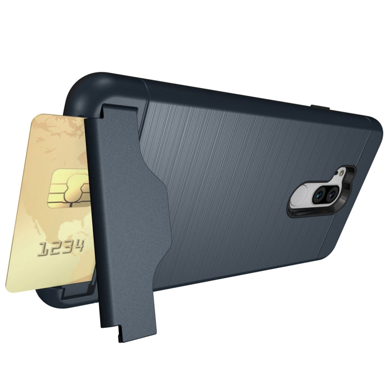 Brushed Texture Case for LG G7 ThinQ , with Holder & Card Slot