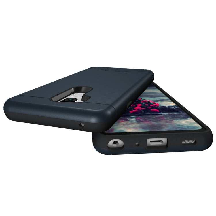 Brushed Texture Case for LG G7 ThinQ , with Holder & Card Slot