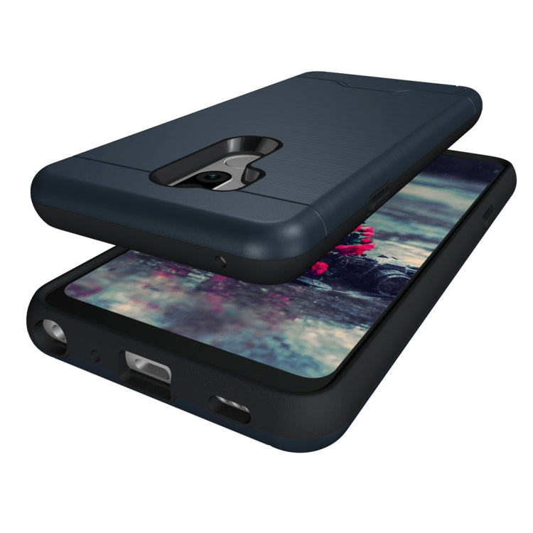 Brushed Texture Case for LG G7 ThinQ , with Holder & Card Slot