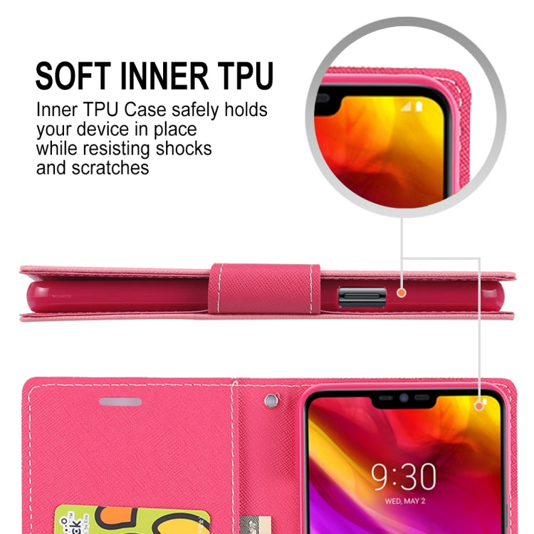 GOOSPERY FANCY DIARY Horizontal Flip PU Leather Case for LG G7 ThinQ, with Holder & Card Slots & Wallet
