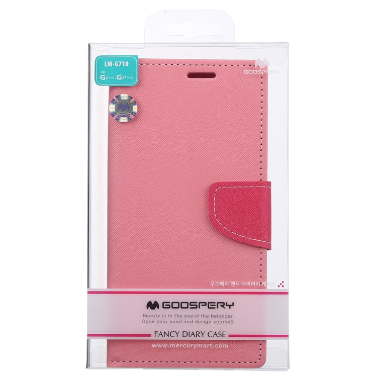 GOOSPERY FANCY DIARY Horizontal Flip PU Leather Case for LG G7 ThinQ, with Holder & Card Slots & Wallet