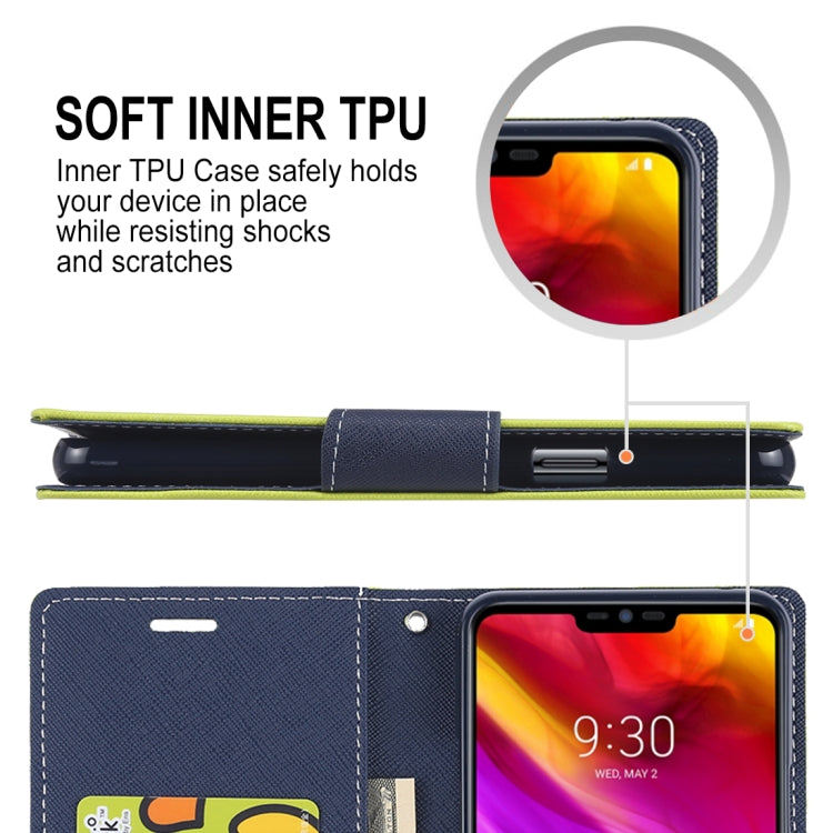 GOOSPERY FANCY DIARY Horizontal Flip PU Leather Case for LG G7 ThinQ, with Holder & Card Slots & Wallet