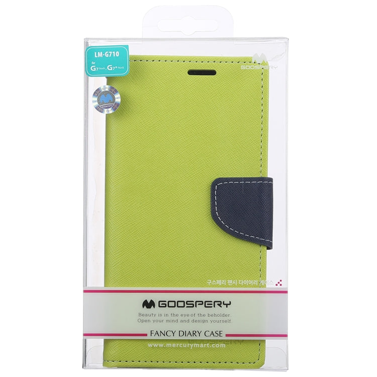 GOOSPERY FANCY DIARY Horizontal Flip PU Leather Case for LG G7 ThinQ, with Holder & Card Slots & Wallet
